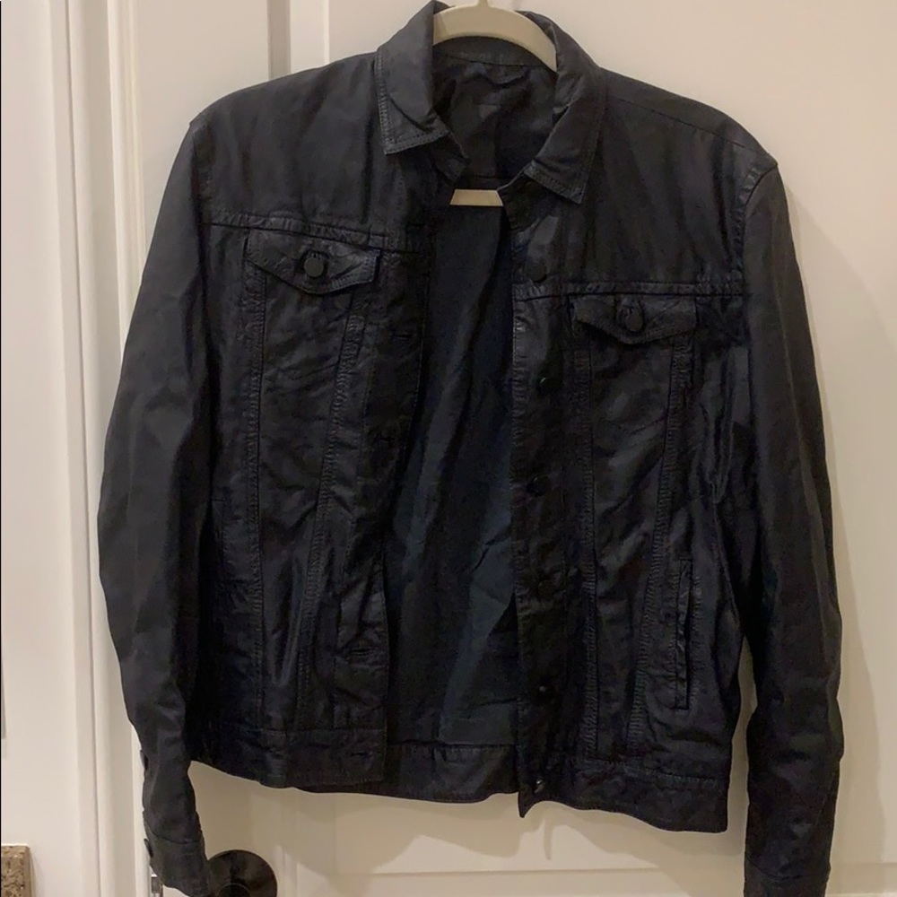 ATM NAVY Leather Jacket!